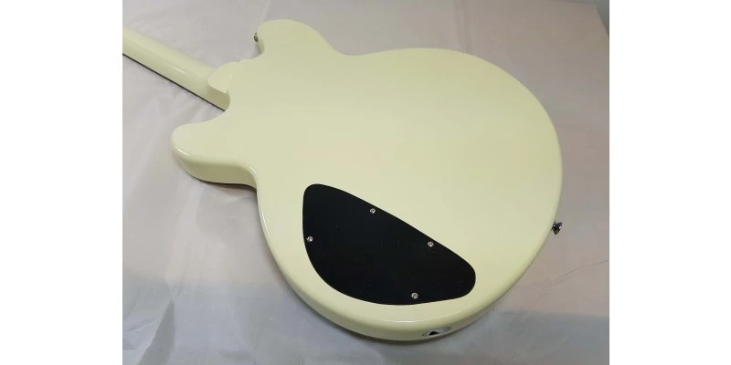 Fret-King Elise Vintage White Semi Acoustic Guitar - Image 11