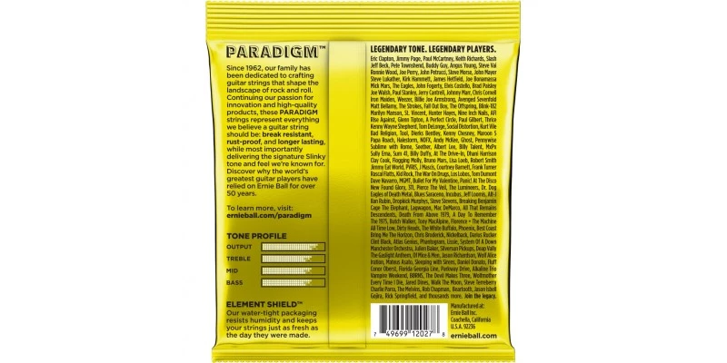 Ernie Ball Paradigm Beefy Slinky Electric Guitar Strings 11-54 Gauge - Image 2