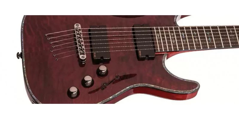 Schecter Hellraiser C-7 Black Cherry - Image 2