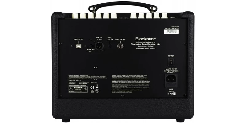 Blackstar Amplification Blackstar Sonnet 60 Acoustic Guitar Amplifier Black - Image 5