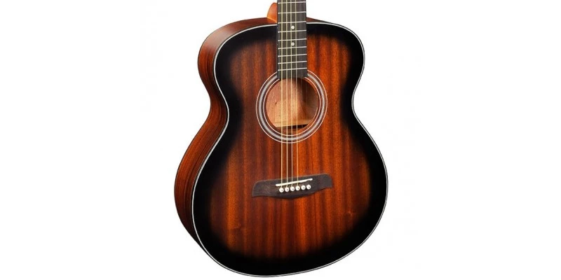 Brunswick BF200 Folk Acoustic Guitar Tobacco Burst Satin - Image 2