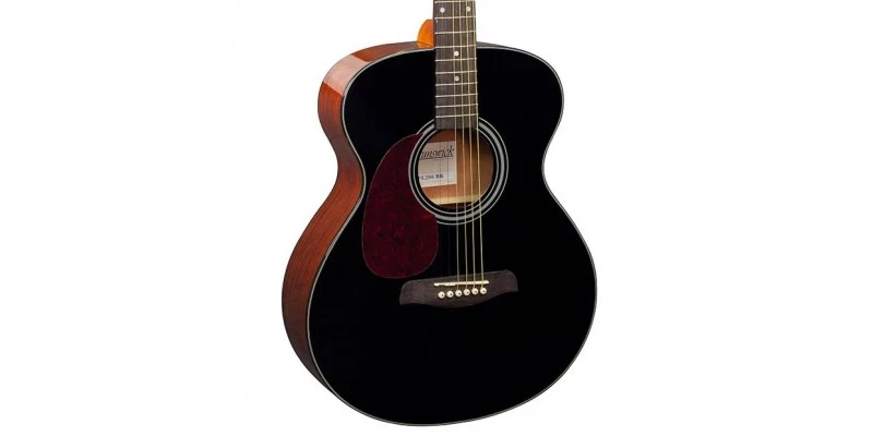Brunswick BFL200 Left Handed Folk Acoustic Guitar Black - Image 2