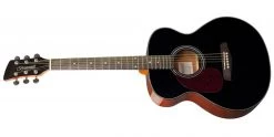 Brunswick BFL200 Left Handed Folk Acoustic Guitar Black