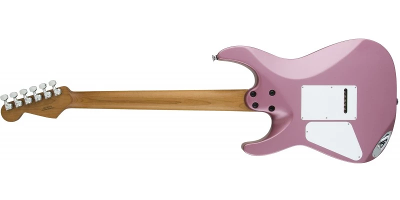 Charvel Pro Mod DK24 HH Dinky 2PT Caramelized Maple Satin Burgundy Mist - Image 2