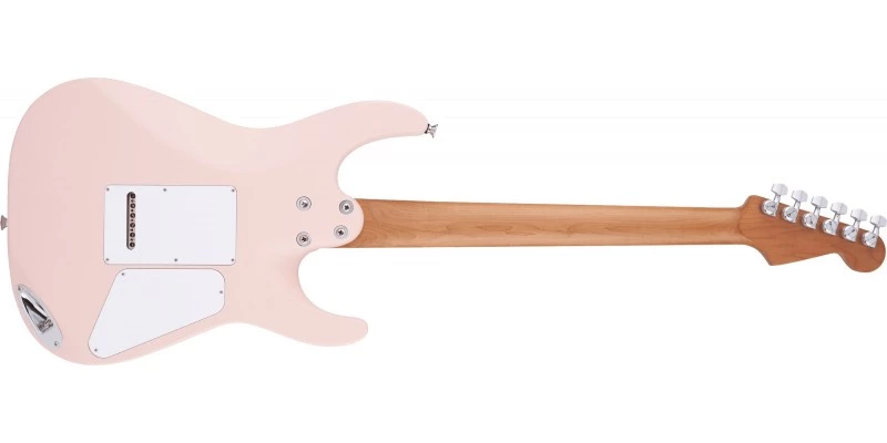 Charvel Pro Mod DK24 HH Dinky 2PT Left Handed Caramelized Maple Satin Shell Pink - Image 7