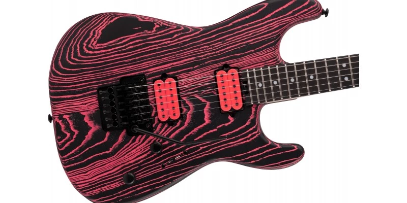 Charvel Pro-Mod San Dimas Style 1 HH FR E Neon Pink Ash - Image 5