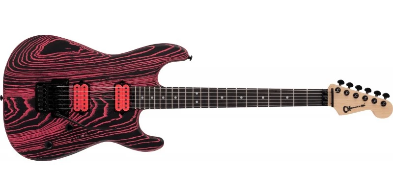 Charvel Pro-Mod San Dimas Style 1 HH FR E Neon Pink Ash