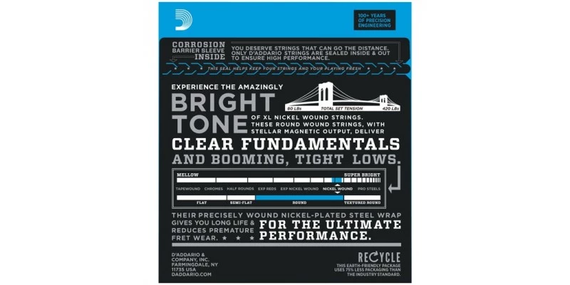 D'Addario EXL160M Medium Scale Nickel Bass Guitar Strings - Image 2