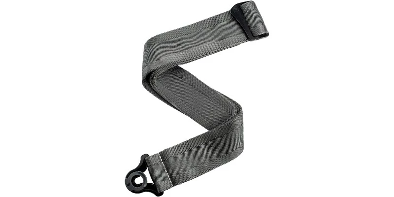 D'Addario Auto Lock Guitar Strap Metal Grey