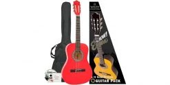 Encore 3/4 Size Classical Guitar Pack Red