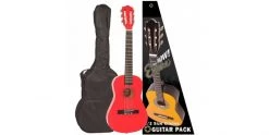 Encore 1/2 Size Classical Guitar Pack Metallic Red
