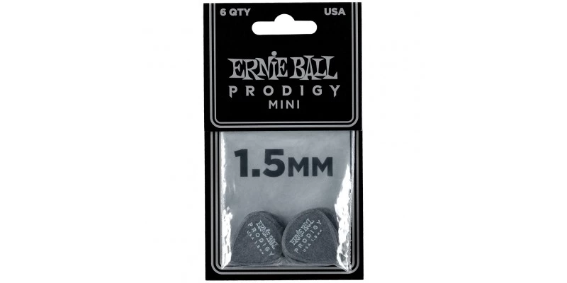 Ernie Ball Mini Prodigy Picks Black 1.5mm Bag Of 6 - Image 2