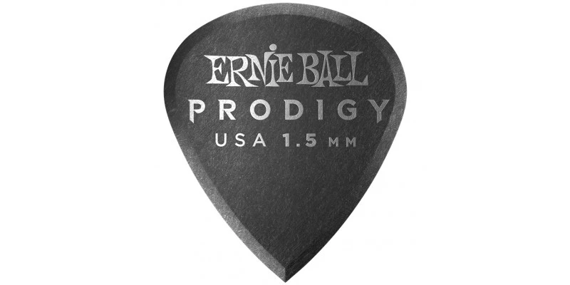 Ernie Ball Mini Prodigy Picks Black 1.5mm Bag Of 6