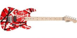 EVH Striped Series Red With Black Stripes