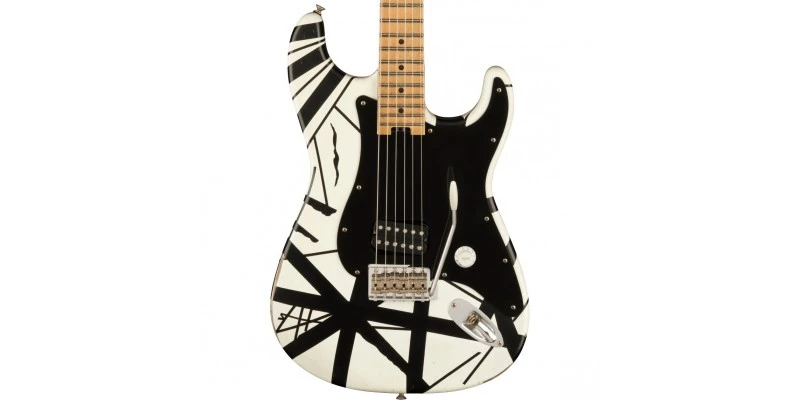 EVH Striped Series '78 Eruption White With Black Stripes Relic - Image 2