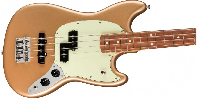 Fender Player Mustang Bass PJ Firemist Gold - Image 4