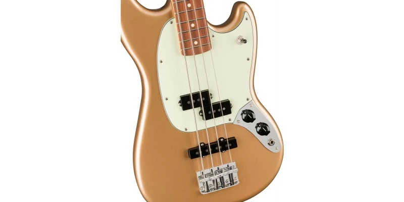 Fender Player Mustang Bass PJ Firemist Gold - Image 5
