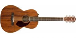 Fender PM-2 Parlor NE All-Mahogany Paramount Natural Guitar