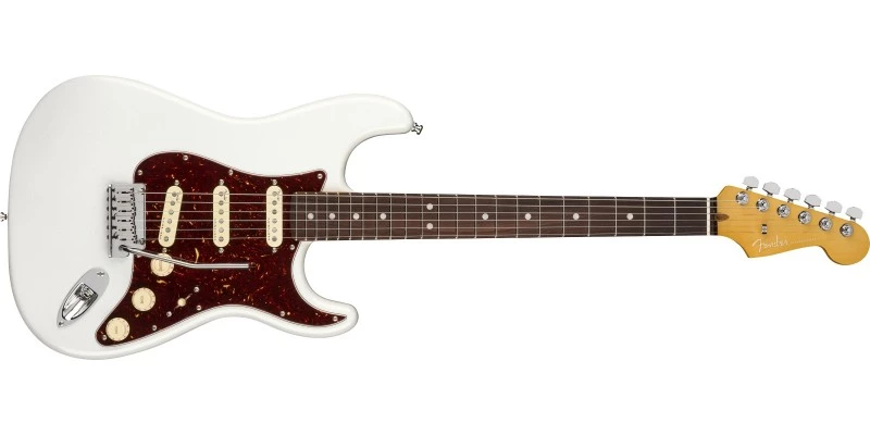 Fender American Ultra Stratocaster Arctic Pearl Rosewood