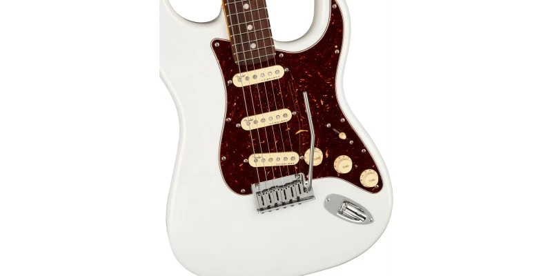 Fender American Ultra Stratocaster Arctic Pearl Rosewood - Image 4