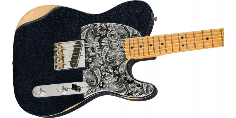 Fender Brad Paisley Esquire Black Sparkle - Image 3