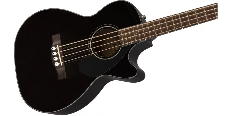 Fender CB-60SCE Black Acoustic Bass Guitar - Image 4