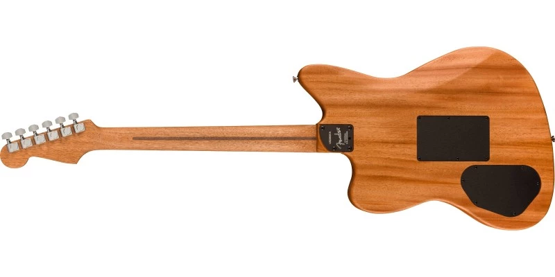 Fender Limited Edition American Acoustasonic Jazzmaster Black Paisley - Image 4