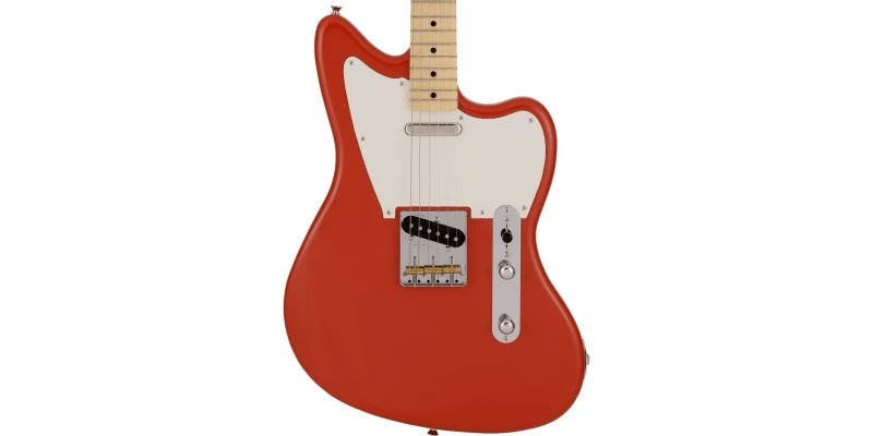 Fender Limited Edition MIJ Offset Telecaster Ash Fiesta Red - Image 2