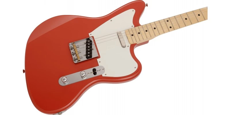 Fender Limited Edition MIJ Offset Telecaster Ash Fiesta Red - Image 3