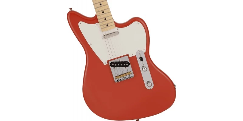 Fender Limited Edition MIJ Offset Telecaster Ash Fiesta Red - Image 4