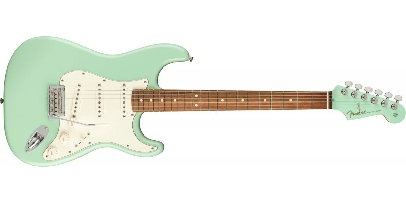 Fender Limited Edition Player Stratocaster Surf Green, Matching Headstock