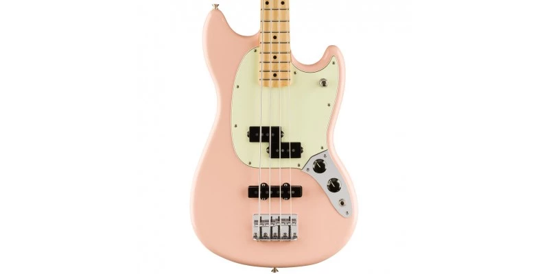 Fender Limited Edition Player Mustang Bass PJ Shell Pink - Image 2