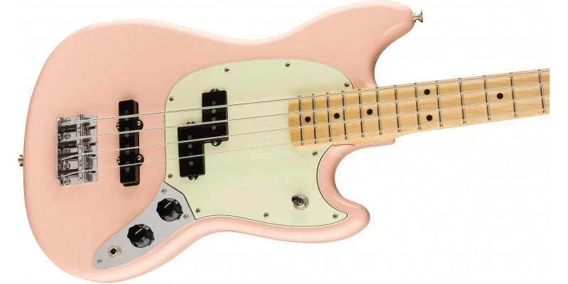 Fender Limited Edition Player Mustang Bass PJ Shell Pink - Image 3