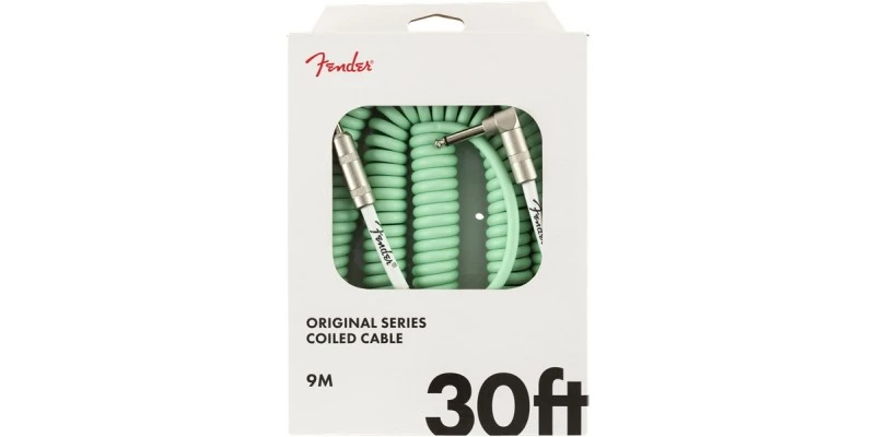Fender Original Series Coil Cable 30 Foot Surf Green - Image 2