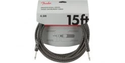 Fender Professional Series Instrument Cable 15 Foot Gray Tweed