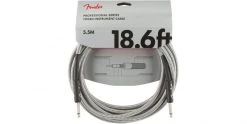 Fender Professional Series Instrument Cable 18.6 Foot White Tweed