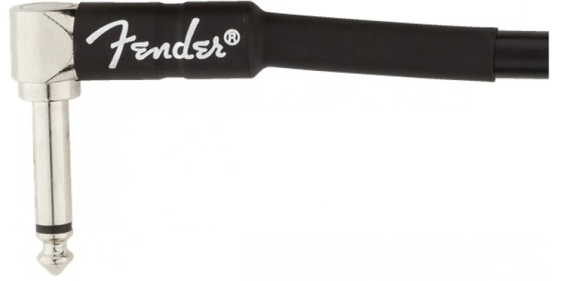 Fender Professional Series Instrument Cable 15 Foot Straight/Angle Black - Image 4