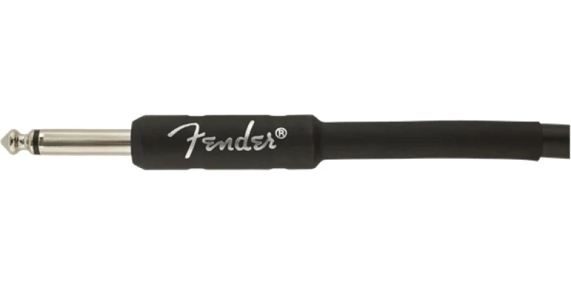 Fender Professional Series Instrument Cable 18.6 Foot Straight/Angled Black - Image 3