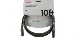 Fender Professional Series Microphone Cable 10 Foot Black