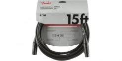 Fender Professional Series Microphone Cable 15 Foot Black