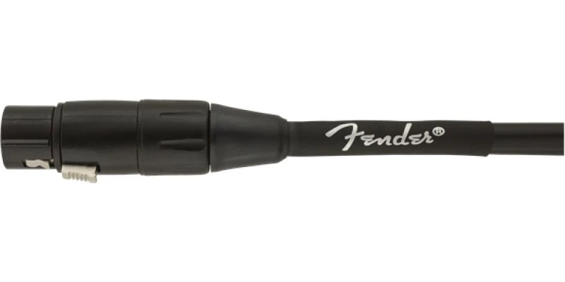 Fender Professional Series Microphone Cable 25 Foot Black - Image 2