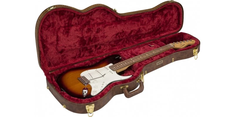 Fender Stratocaster/Telecaster Poodle Case Brown - Image 4