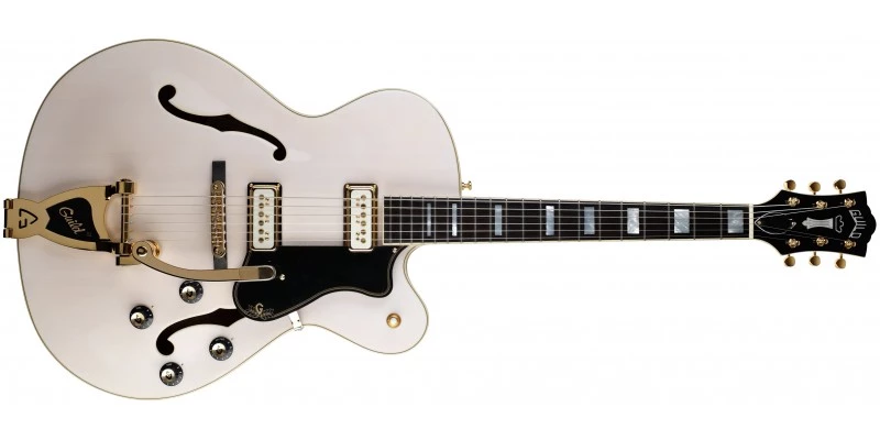 Guild X-175B Manhattan Limited Edition Faded White With Gold Hardware
