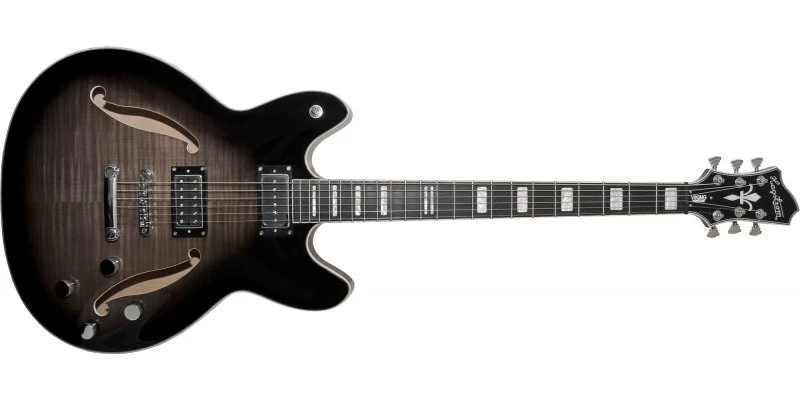 Hagstrom Viking Deluxe Baritone Cosmic Black Burst