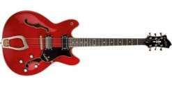 Hagstrom Viking Wild Cherry Transparent Semi Acoustic Guitar