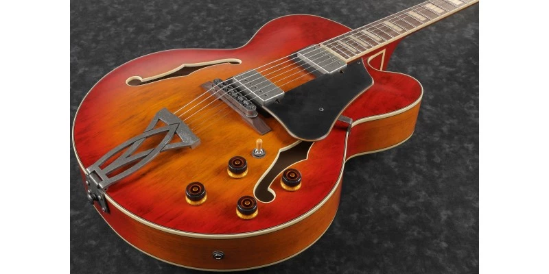 Ibanez AFV75-VAL Artcore Vintage Amber Burst Low Gloss - Image 4