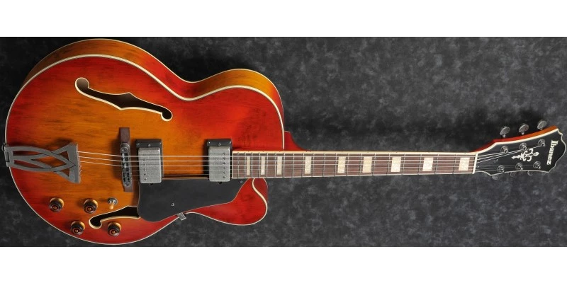 Ibanez AFV75-VAL Artcore Vintage Amber Burst Low Gloss - Image 2