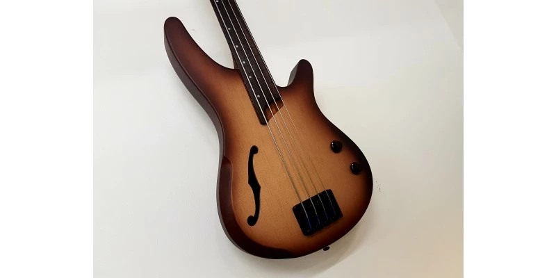 Ibanez SRH500F-NNF Natural Browned Burst Flat Fretless Bass - Image 10