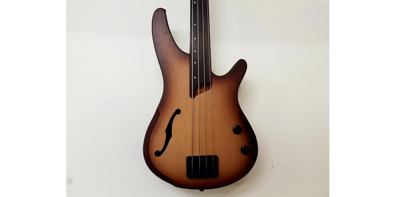 Ibanez SRH500F-NNF Natural Browned Burst Flat Fretless Bass - Image 6