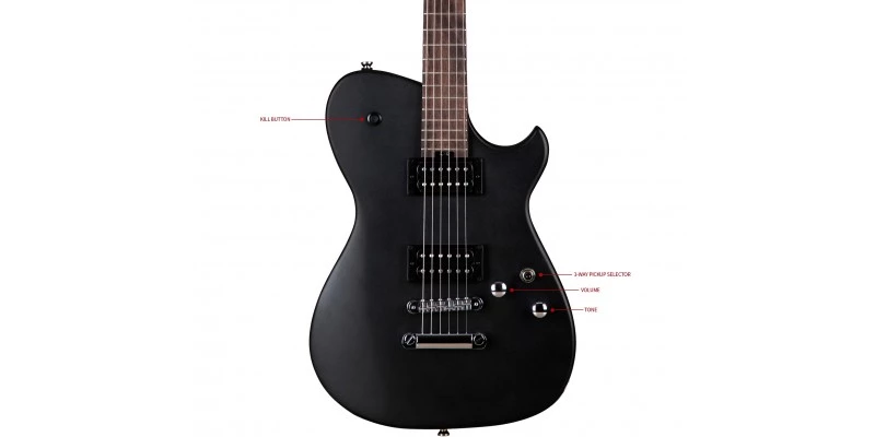 Cort Manson META Series MBM-1 Matthew Bellamy Signature Guitar Satin Black - Image 5